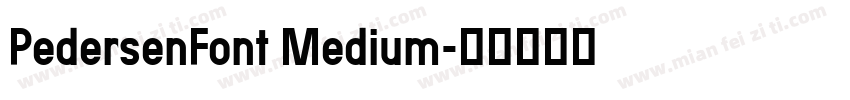 PedersenFont Medium字体转换